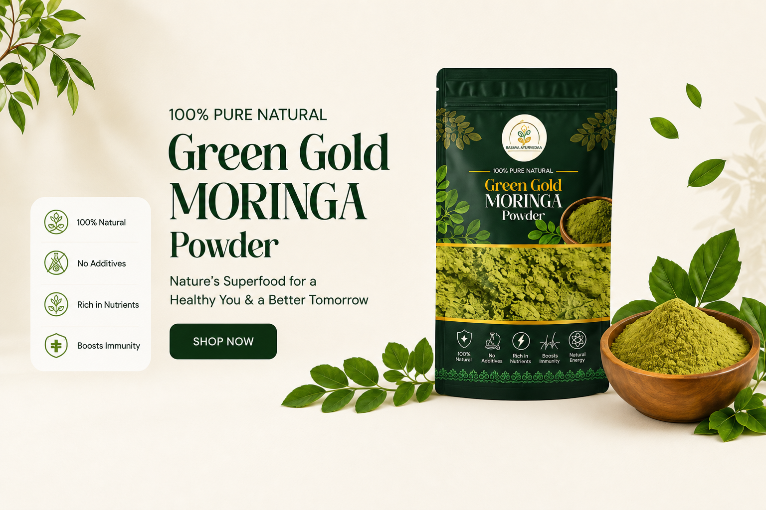 Green Gold Moringa Powder